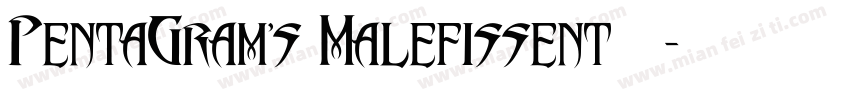 PentaGram's Malefissent转换器字体转换